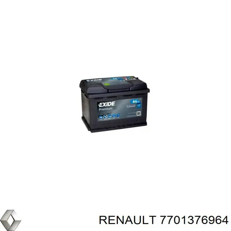 Батарея акумуляторна Renault (RVI) 7701376964 ціна, від 147.30 USD