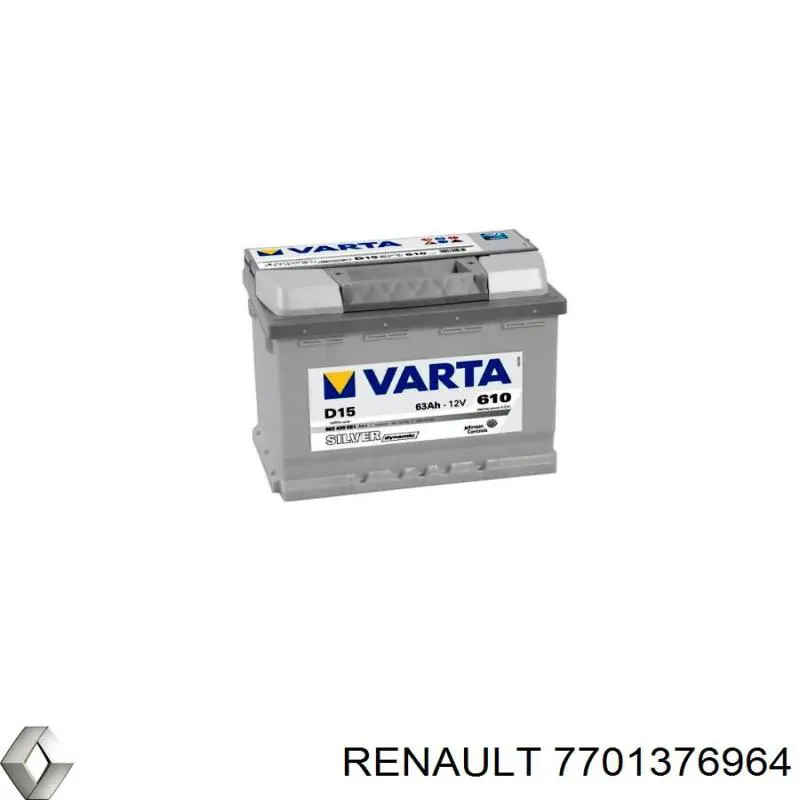 Купити 7701376964 Renault (RVI) Автомобільна батарея