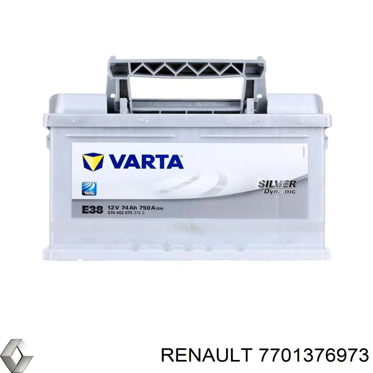 Акумуляторна батарея, АКБ 7701376973 Renault (RVI)