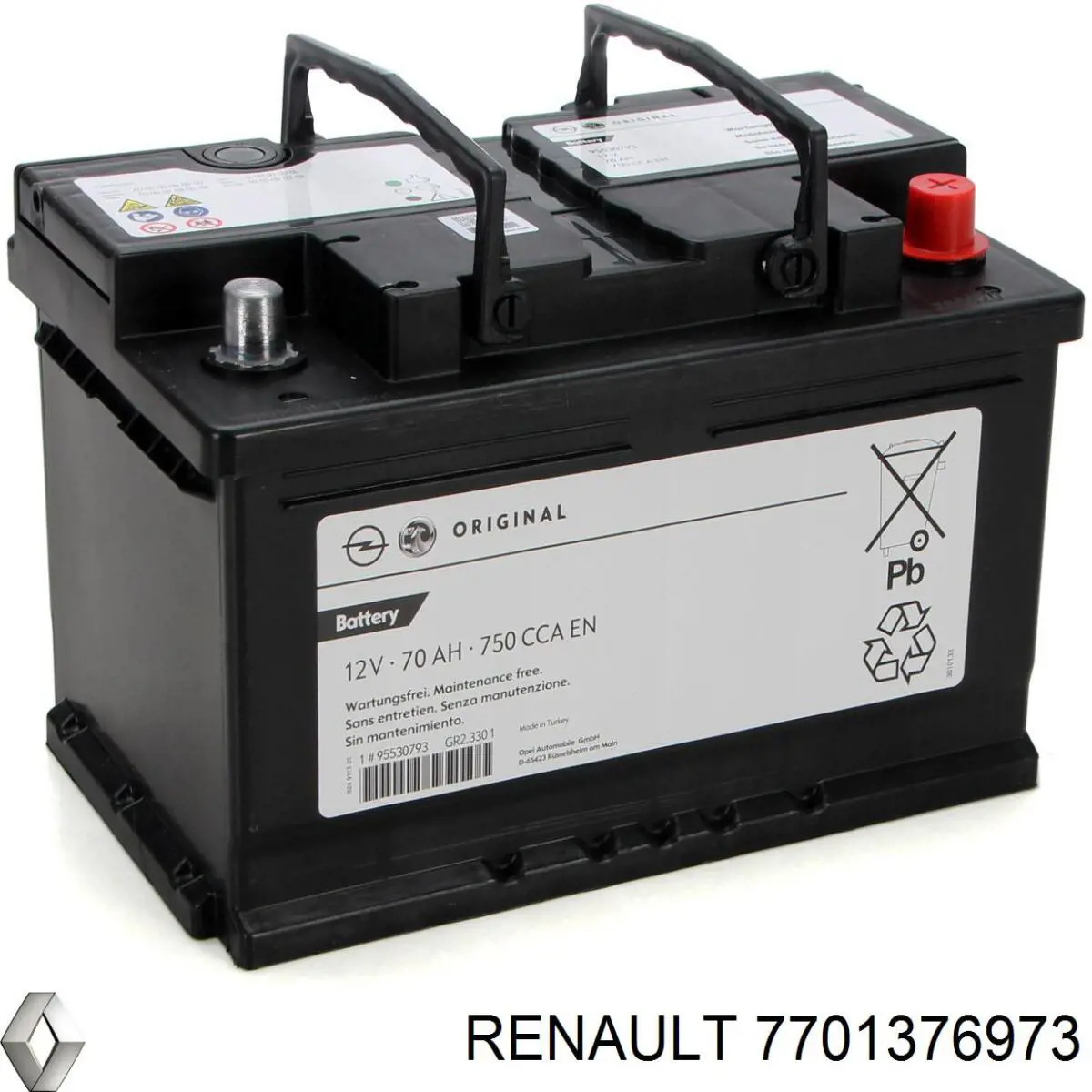 Купити 7701376973 Renault (RVI) Автомобільна батарея