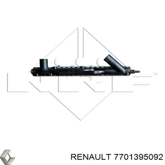 7701395092 Renault (RVI) Радіатор охолодження двигуна