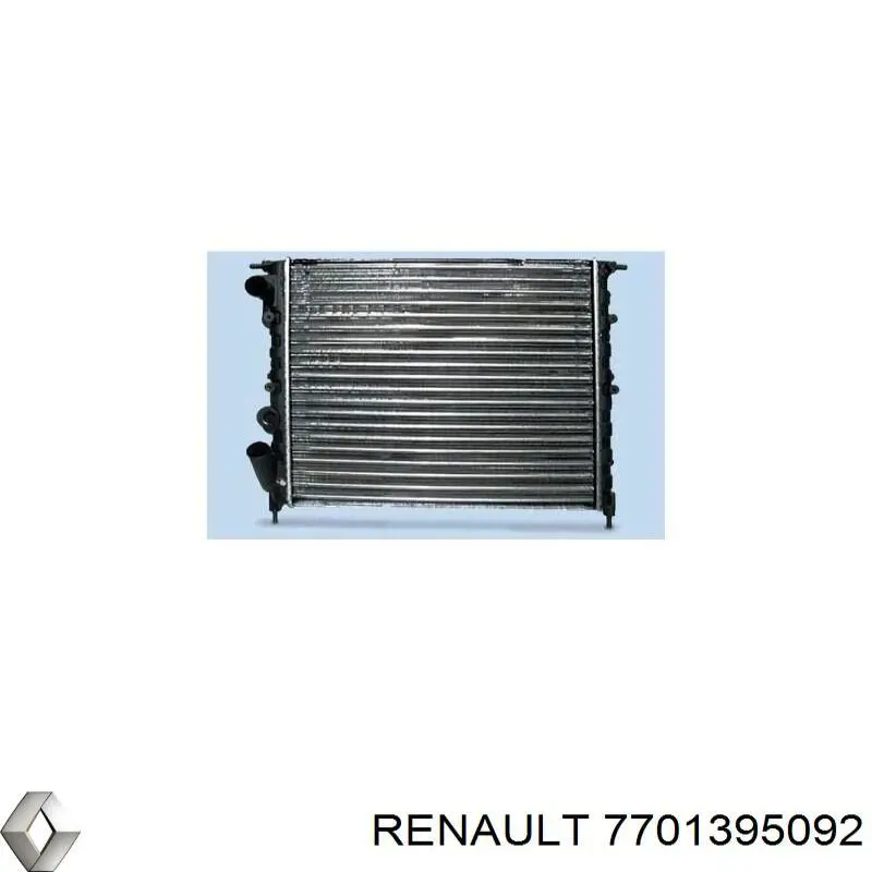 Купити 7701395092 Renault (RVI) Радіатор двигуна