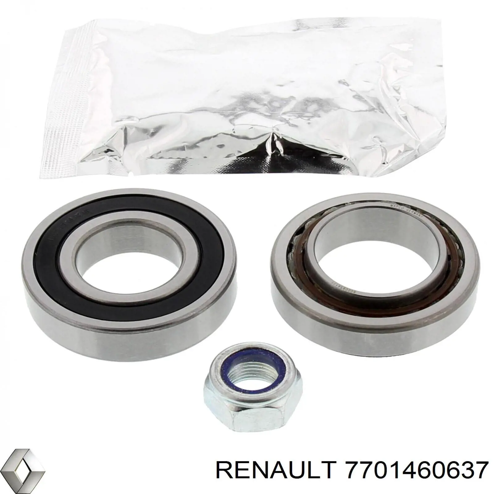 Підшипник маточини передньої 7701460637 Renault (RVI)