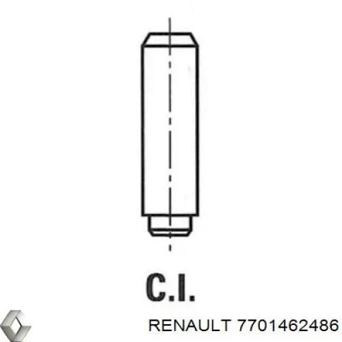 Направляюча втулка клапана Renault (RVI) 7701462486 ціна, від 3.53 USD