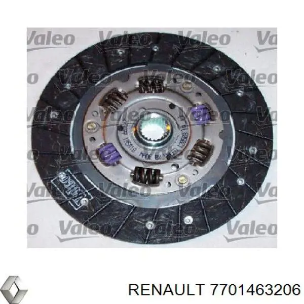 7701463206 Renault (RVI) комплект зчеплення (3 частини)