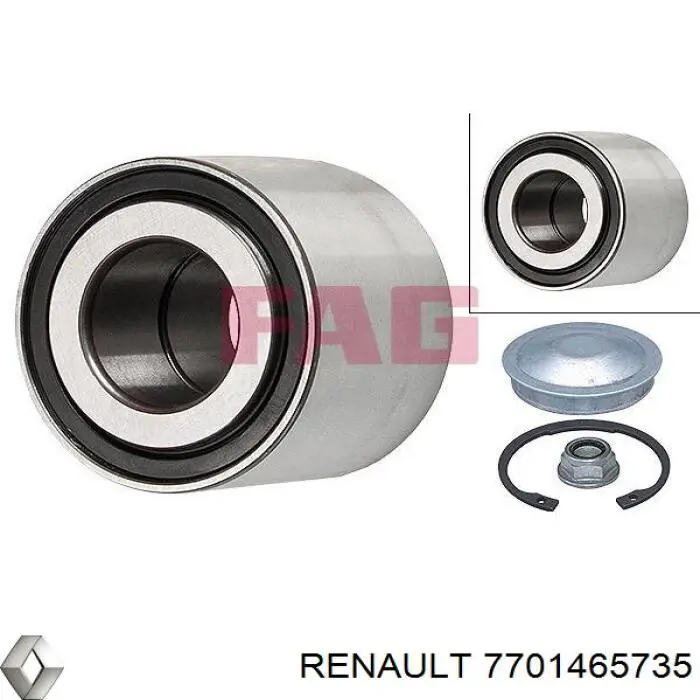 Підшипник маточини задньої Renault (RVI) 7701465735 ціна, від 12.34 USD