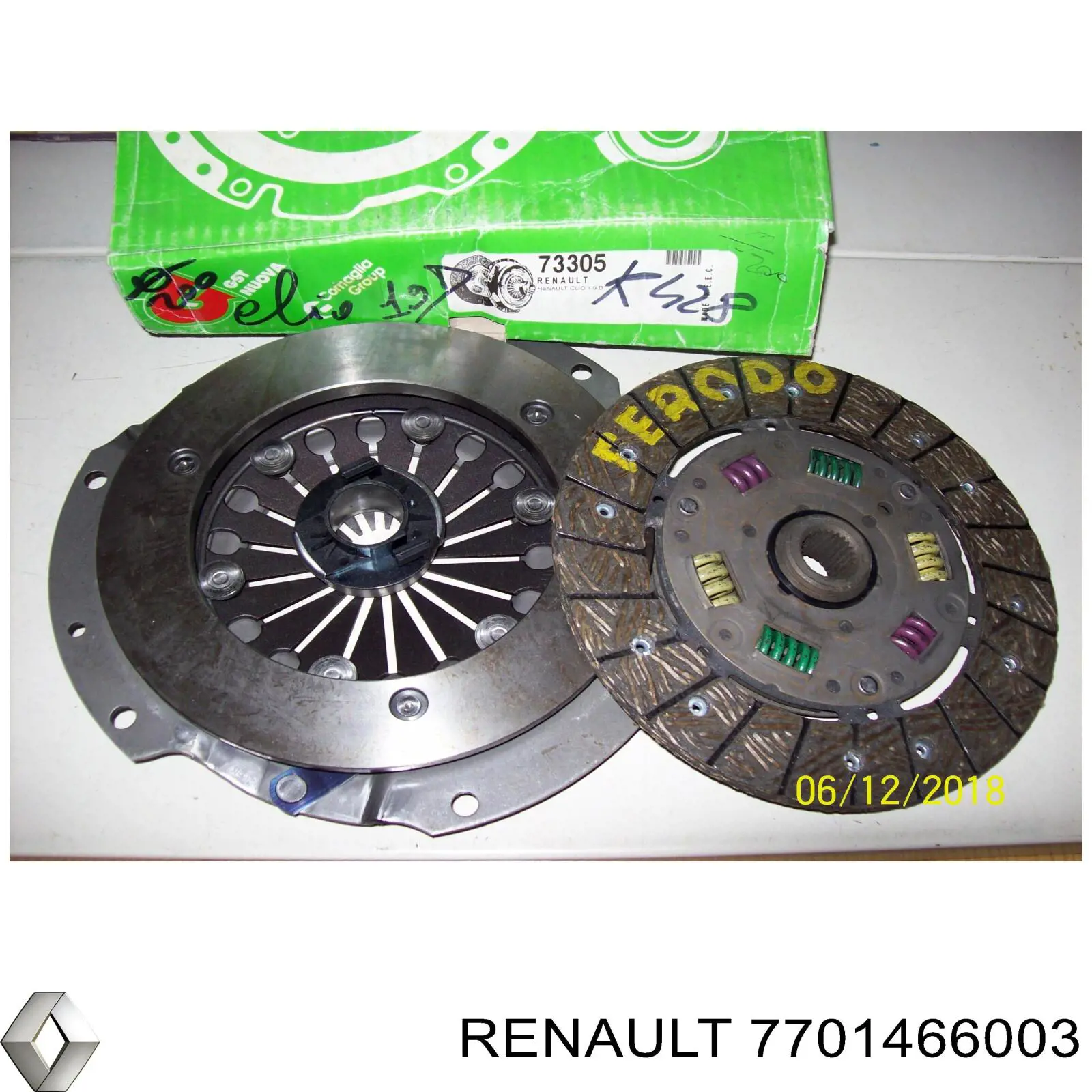 Комплект зчеплення (3 частини) 7701466003 Renault (RVI)