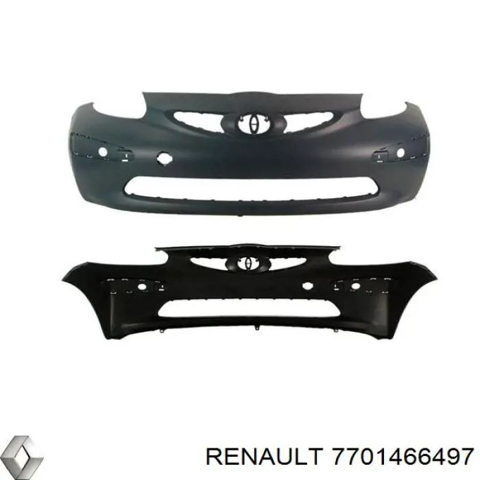 Бампер передній Renault Clio I