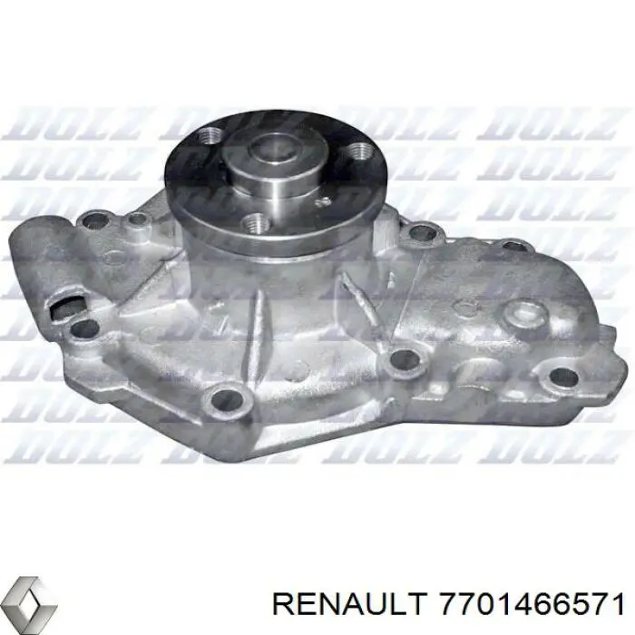 Помпа охолодження Renault (RVI) 7701466571 ціна, від 37.32 USD