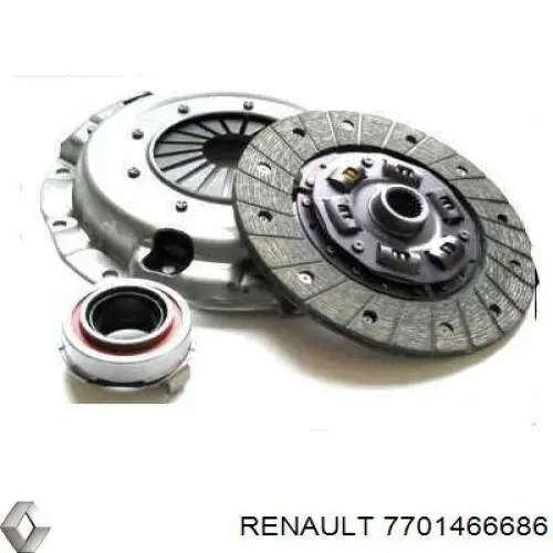 Купити 7701466686 Renault (RVI) Комплект зчеплення (диск, корзина, підшипник)