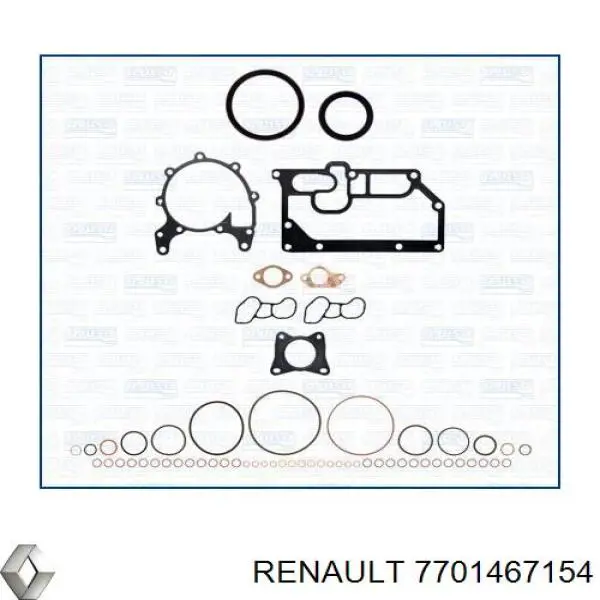 7701467154 Renault (RVI) Комплект прокладок двигуна, верхній