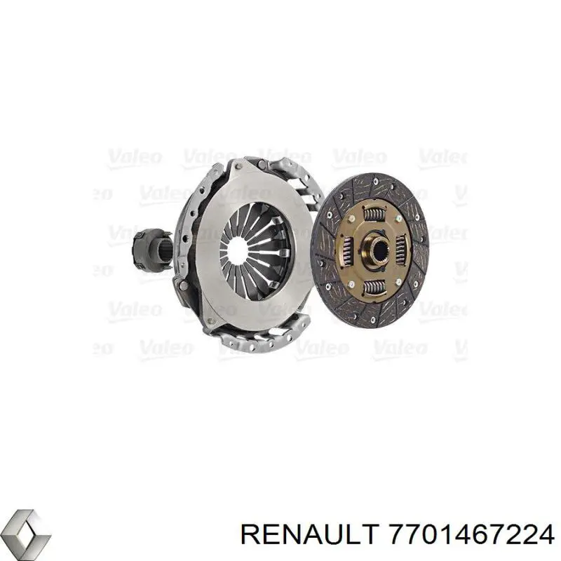 7701467224 Renault (RVI) комплект зчеплення (3 частини)