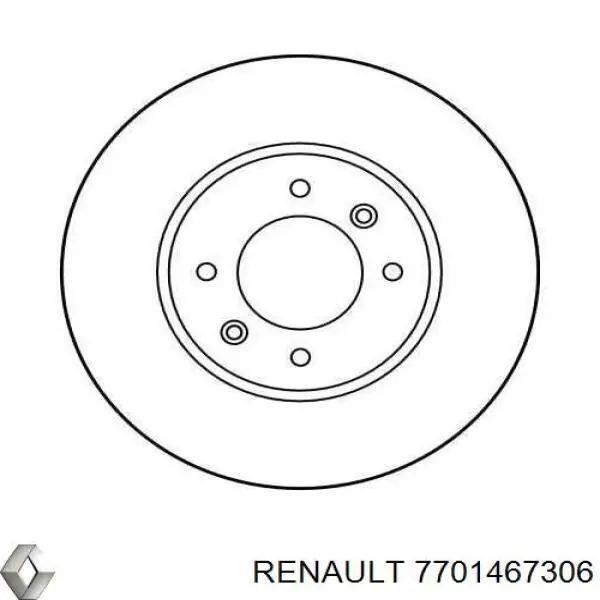 Задні дискові гальма Renault (RVI) 7701467306 ціна, від 31.88 USD