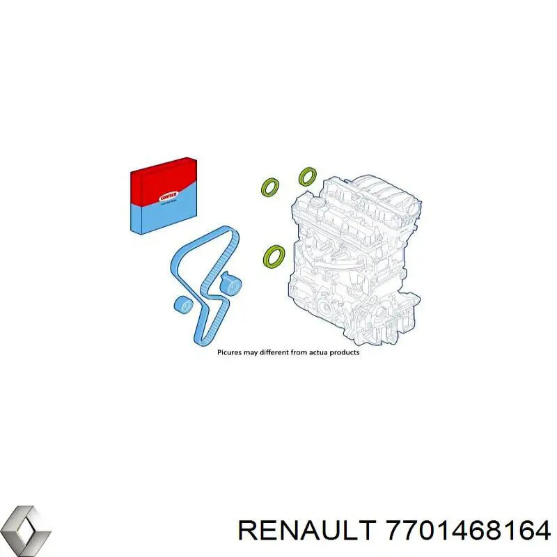 Комплект ГРМ 7701468164 Renault (RVI)