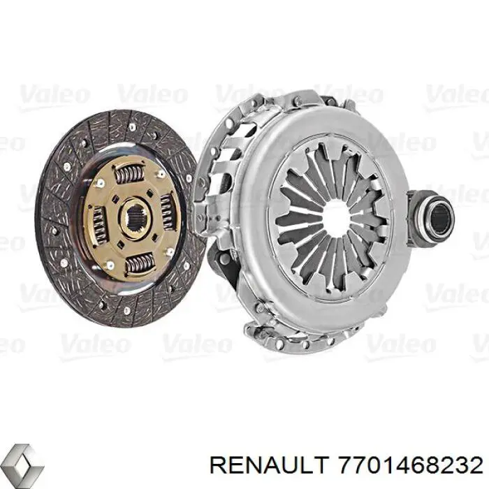 Комплект зчеплення (3 частини) 7701468232 Renault (RVI)