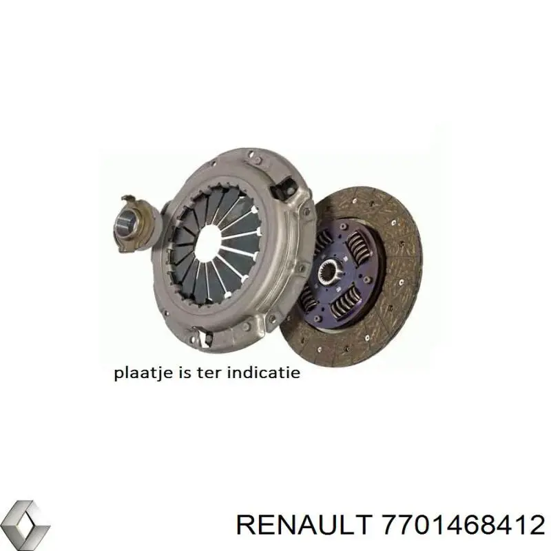 7701468412 Renault (RVI) комплект зчеплення (3 частини)