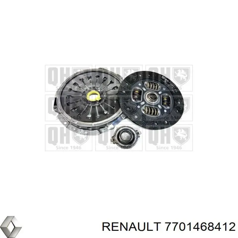 Комплект зчеплення (3 частини) Renault (RVI) 7701468412 ціна, від 252.34 USD