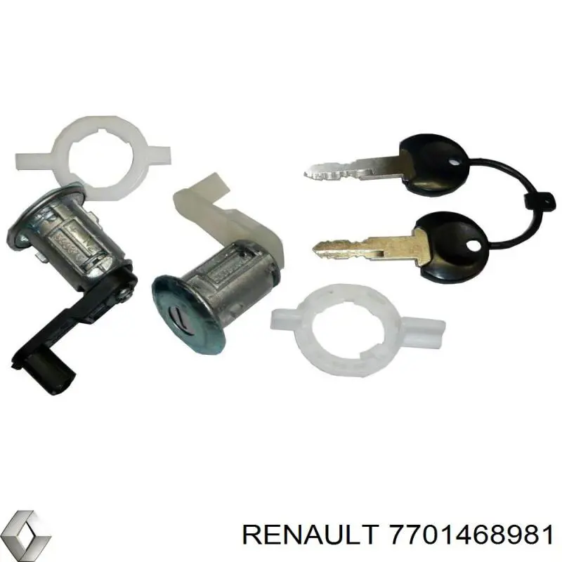 Лічинка замка лівих дверей Renault (RVI) 7701468981 ціна, від 12.55 USD