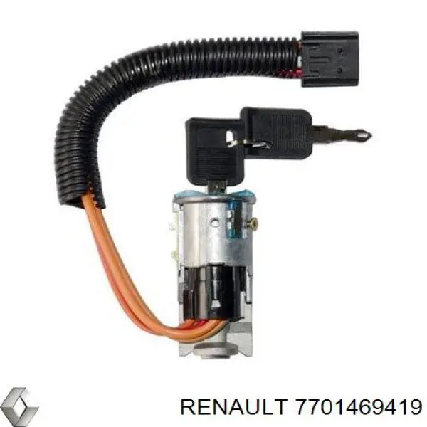 Комплект личинки замків Renault (RVI) 7701469419