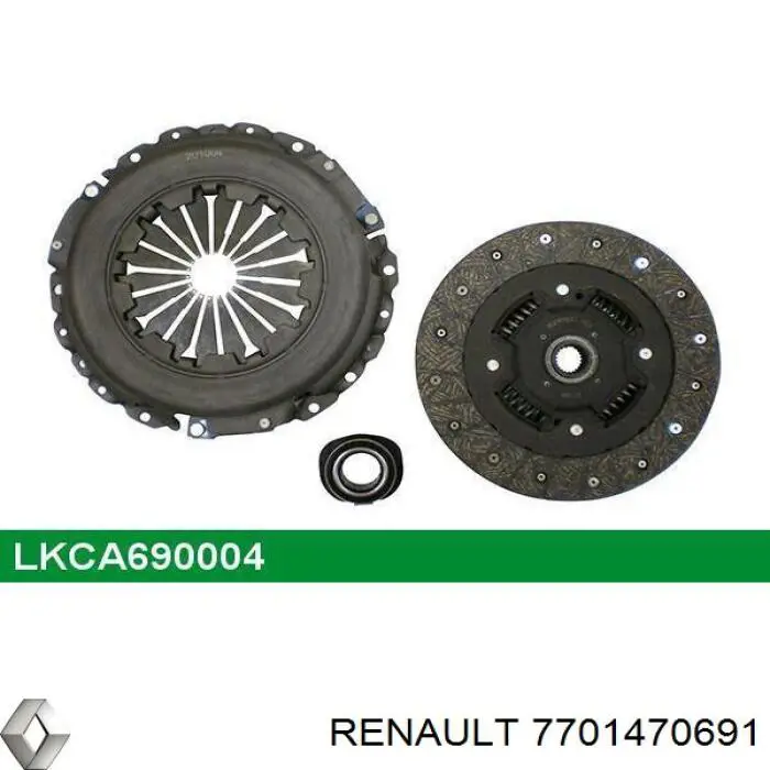 Комплект зчеплення (3 частини) Renault (RVI) 7701470691 ціна, від 115.09 USD