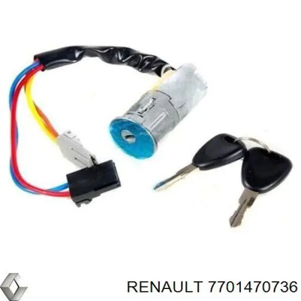 Замок запалювання Renault (RVI) 7701470736