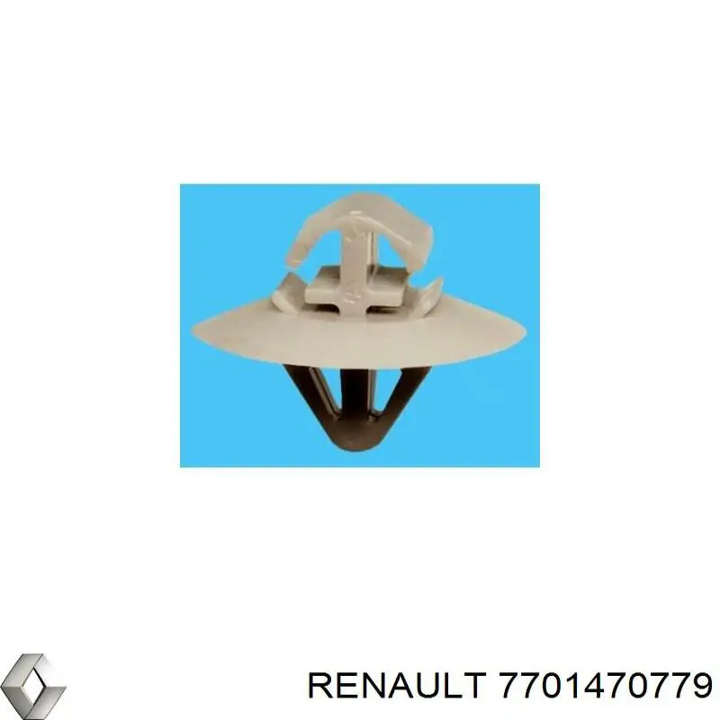 Купити 7701470779 Renault (RVI) Кліпса (пістон) кріплення молдинга двері