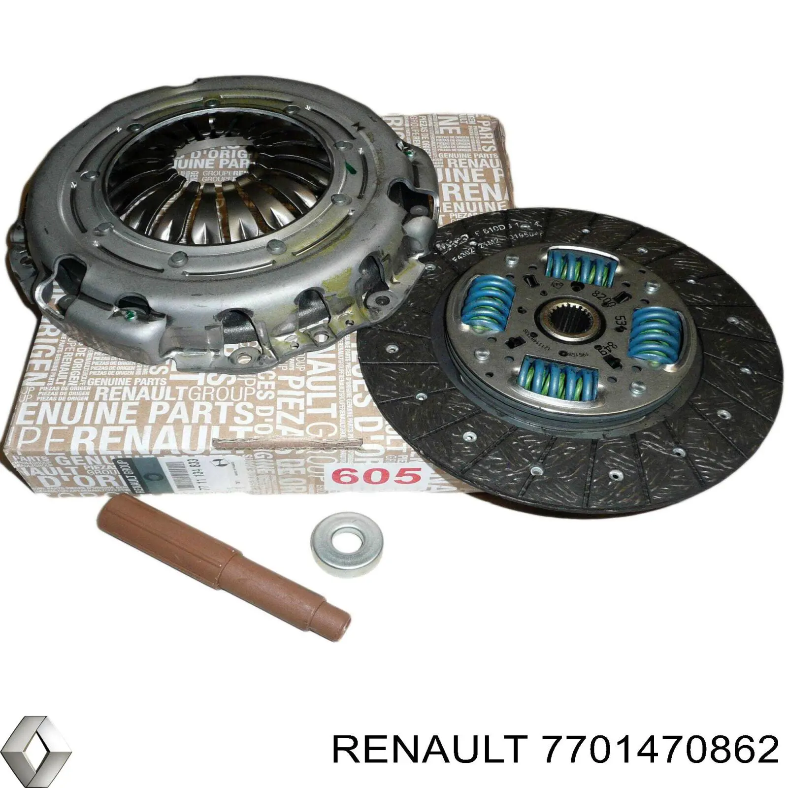 Комплект зчеплення (3 частини) 7701470862 Renault (RVI)