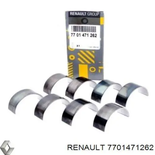 7701471262 Renault (RVI) вкладиші колінвала, шатунні, комплект, стандарт (std)