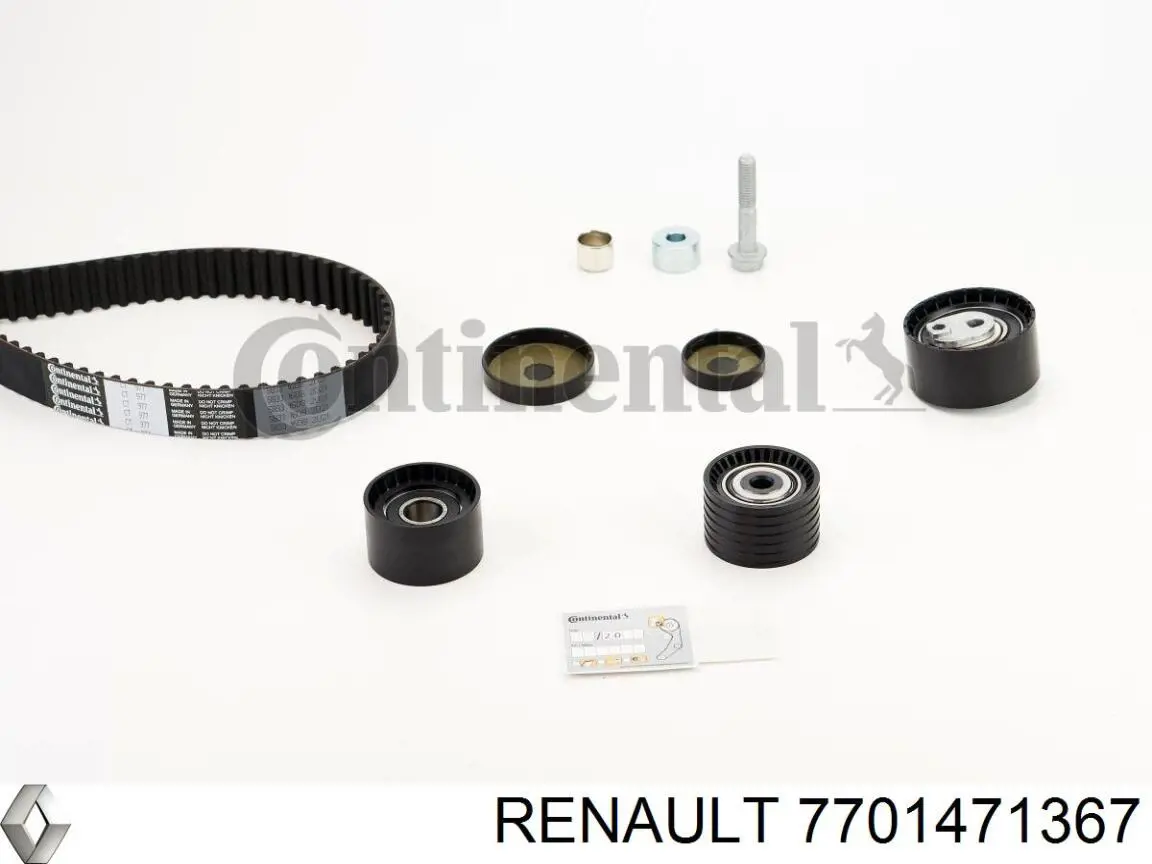 Ремінь ГРМ, комплект 7701471367 Renault (RVI)