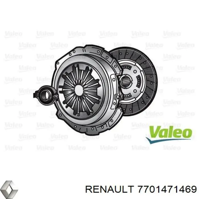 7701471469 Renault (RVI) комплект зчеплення (3 частини)