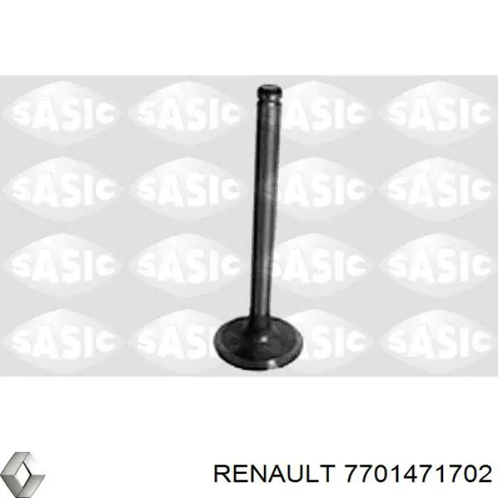 7701471702 Renault (RVI) клапан впускний