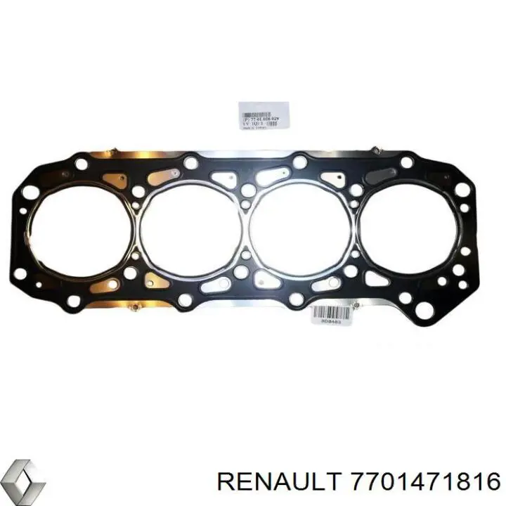 Прокладка впускного колектора 7701471816 Renault (RVI)