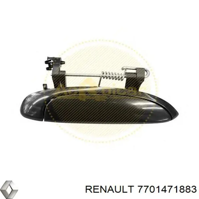 Ручка лівих дверей зовнішня Renault (RVI) 7701471883 ціна, від 8.43 USD