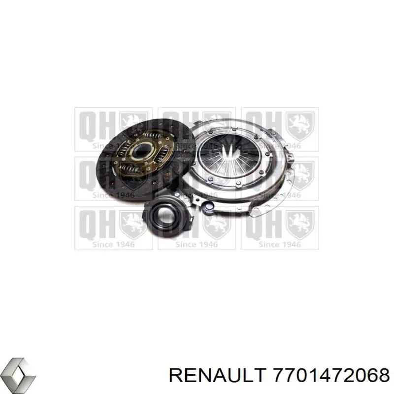 Комплект зчеплення (3 частини) Renault (RVI) 7701472068 ціна, від 91.94 USD