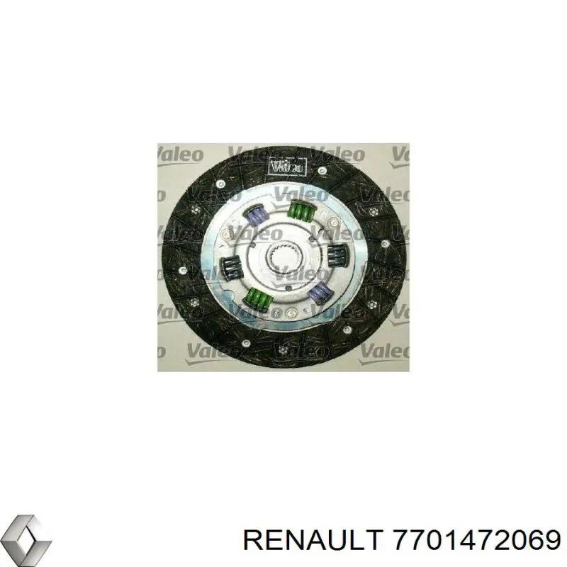 Купити 7701472069 Renault (RVI) Комплект зчеплення (диск, корзина, підшипник)