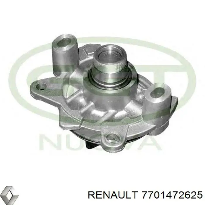 Помпа охолодження Renault (RVI) 7701472625 ціна, від 32.64 USD