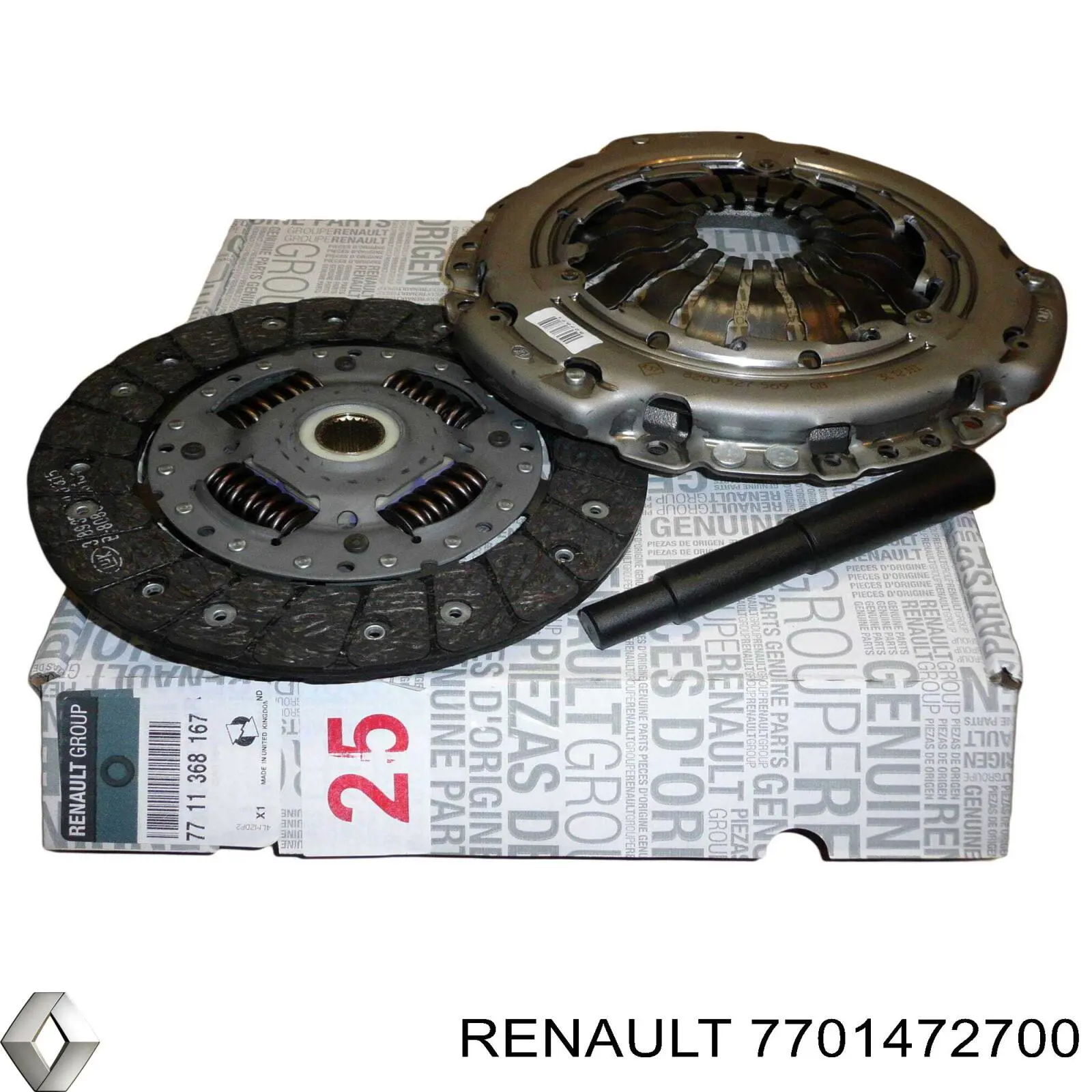 Комплект зчеплення (3 частини) Renault (RVI) 7701472700 ціна, від 102.21 USD