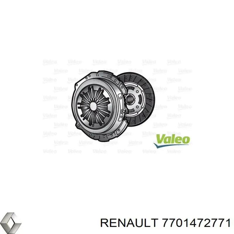 Купити 7701472771 Renault (RVI) Комплект зчеплення (диск, корзина, підшипник)