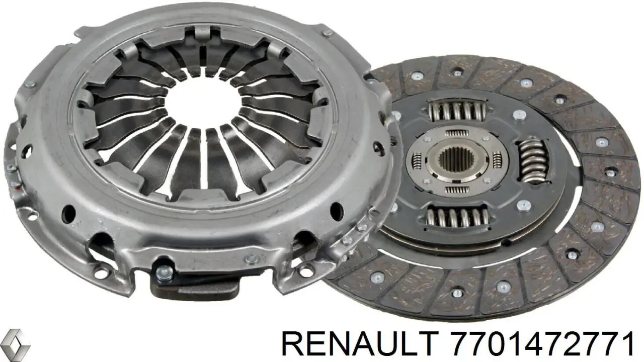 Комплект зчеплення (3 частини) 7701472771 Renault (RVI)