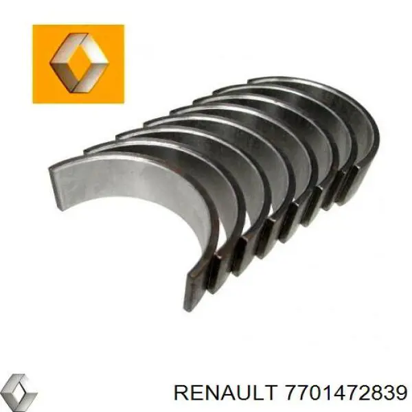 Шатунні вклалиші колінвала STD Renault (RVI) 7701472839 ціна, від 22.80 USD