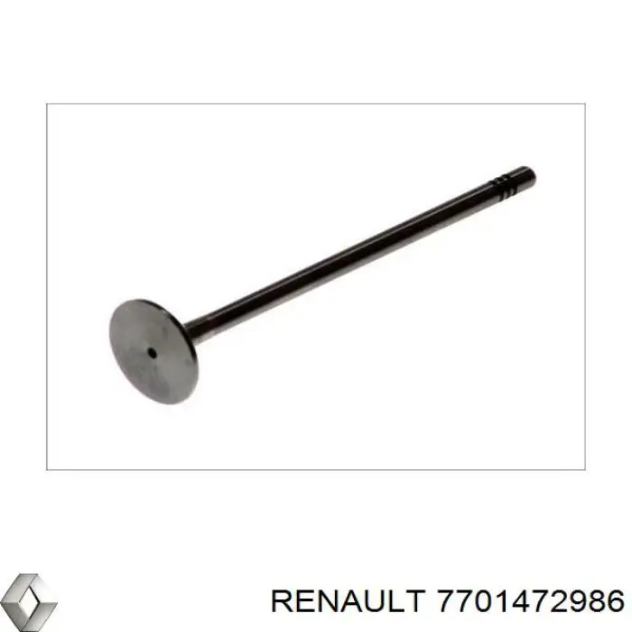 7701472986 Renault (RVI) клапан впускний