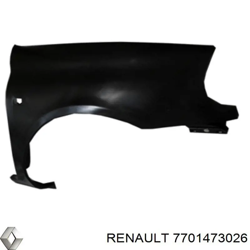 Крило переднє праве Renault (RVI) 7701471381 ціна, від 26.89 USD