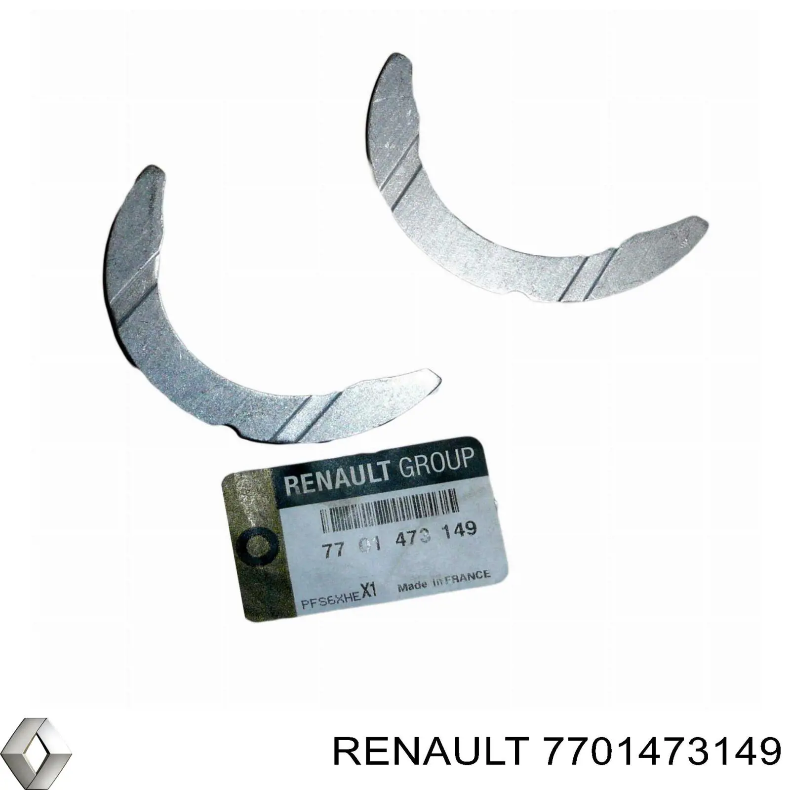 Півкільце підпірне (розбігу) колінвала, STD, комплект Renault (RVI) 7701473149 ціна, від 6.11 USD
