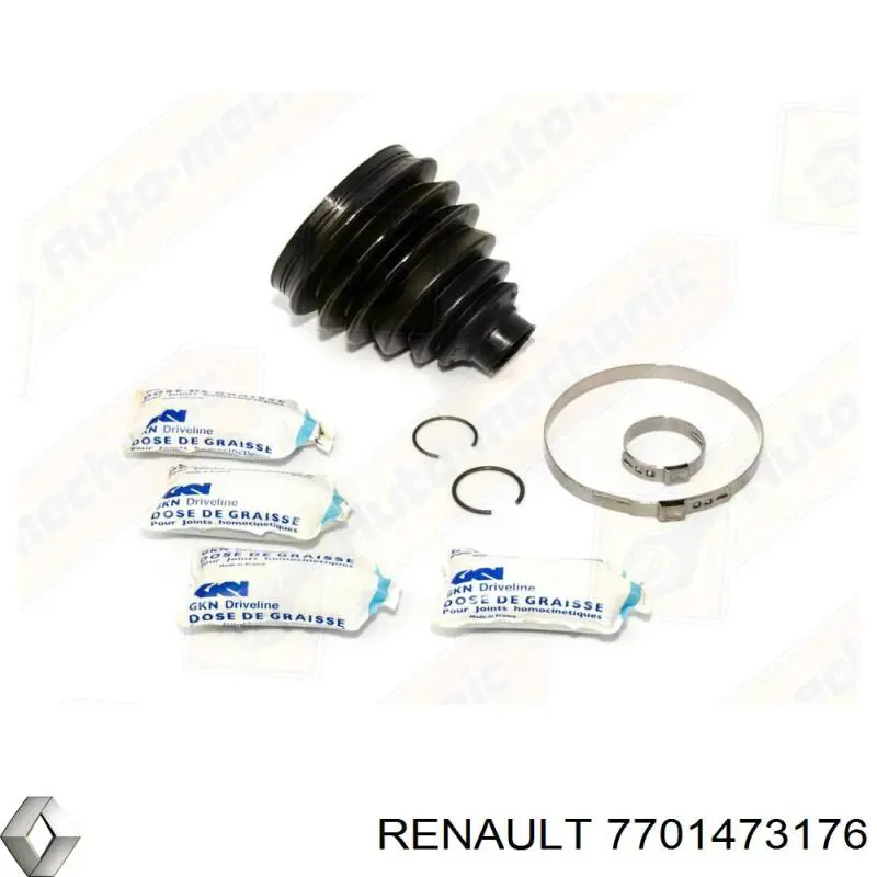Пильник шарніра кутових швидкостей зовнішній передній Renault (RVI) 7701473176 ціна, від 11.13 USD