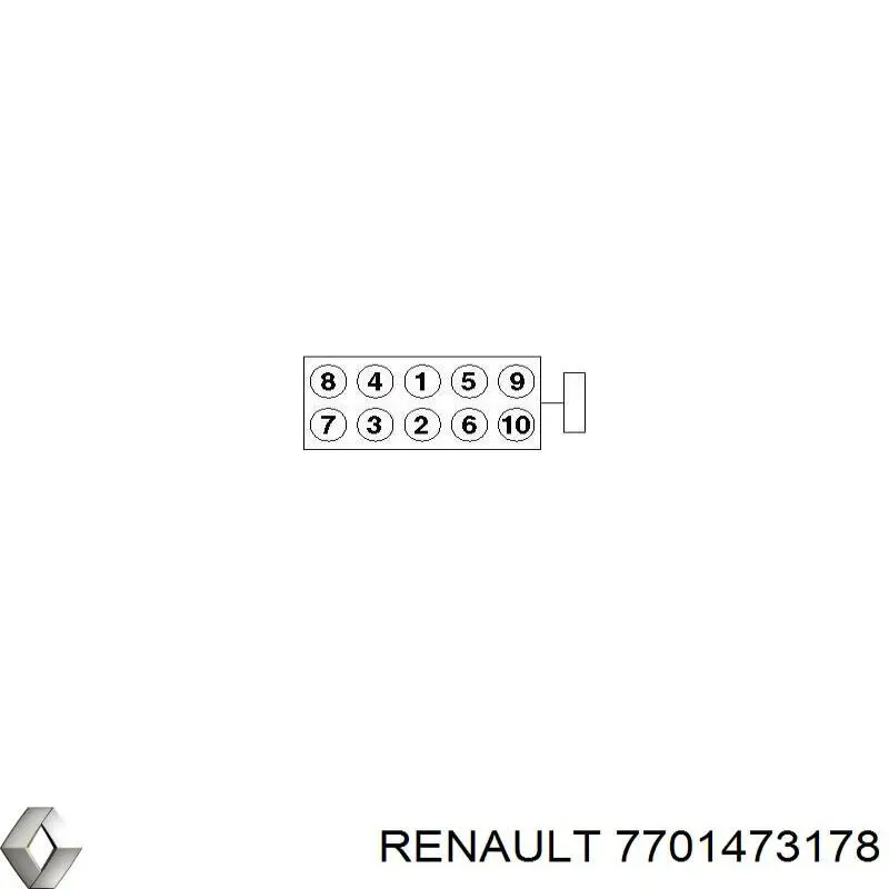 7701473178 Renault (RVI) болт головки блока циліндрів, гбц