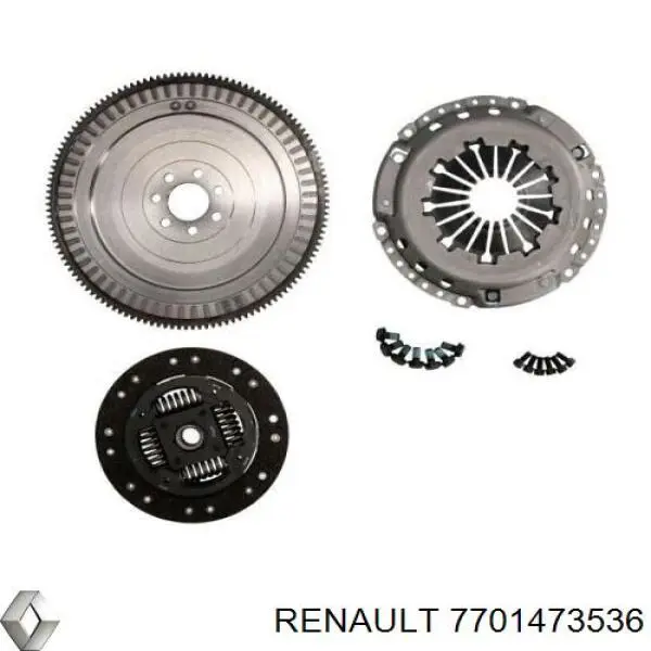 Купити 7701473536 Renault (RVI) Маховик із зубчастим ободом в зборі