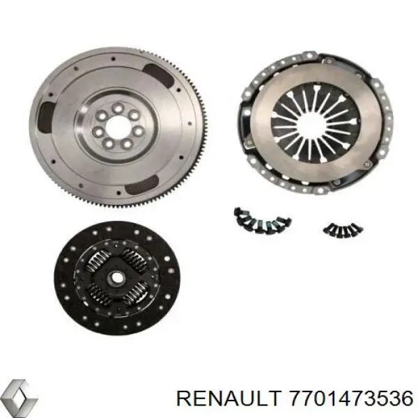 Купити 7701473536 Renault (RVI) Маховик із зубчастим ободом в зборі