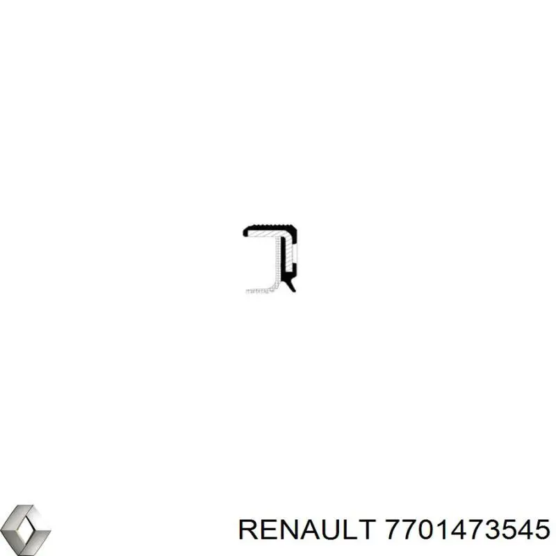 7701473545 Renault (RVI) сальник колінвала двигуна, передній