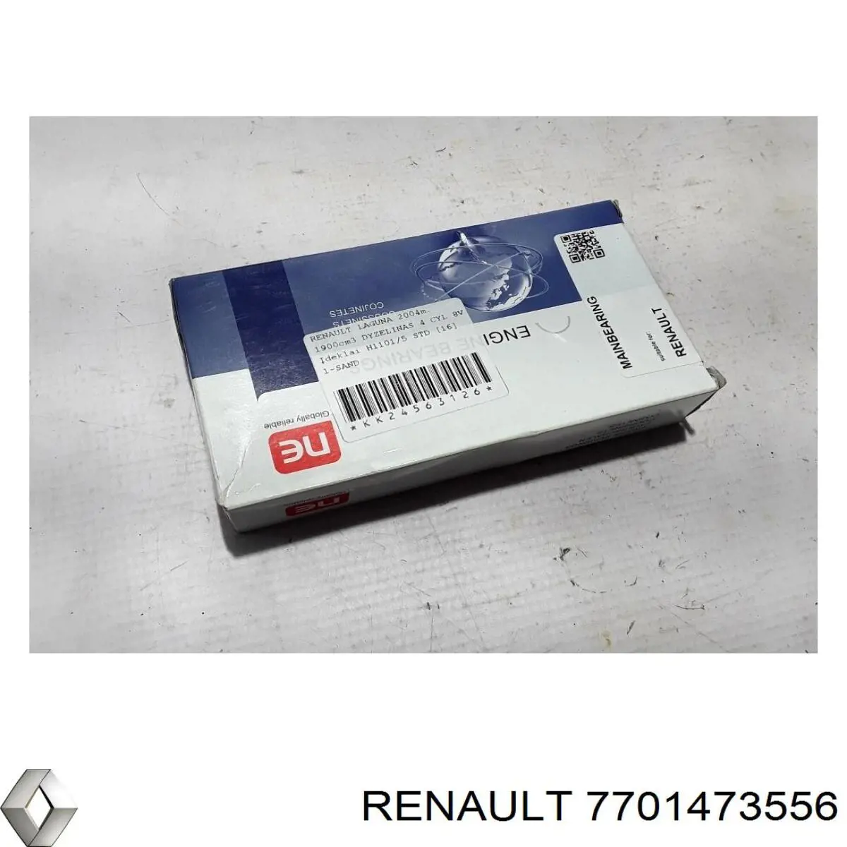 Купити 7701473556 Renault (RVI) Вкладиші колінвала, корінні, комплект, стандарт (STD)
