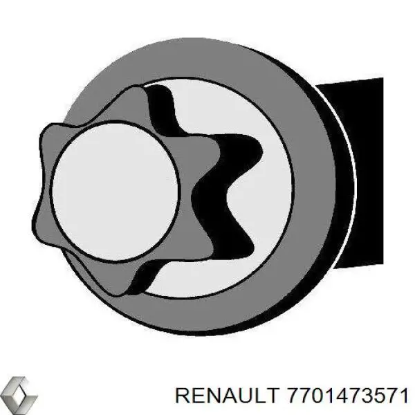 1105700QAB Renault (RVI) Болт кріплення головки блоку циліндрів